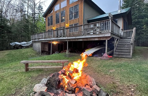 Rangeley Plantation Cabin | Lakefront Cabin Escape | Sleeps 12, Pet Friendly & Scenic Views