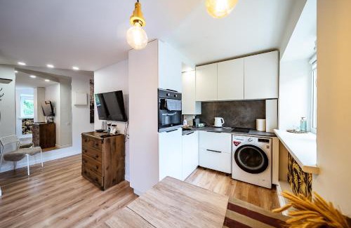 Siauliai City Center Apartment | Cozy Hugo Apartment: Pet & Child Friendly Stay Awaits