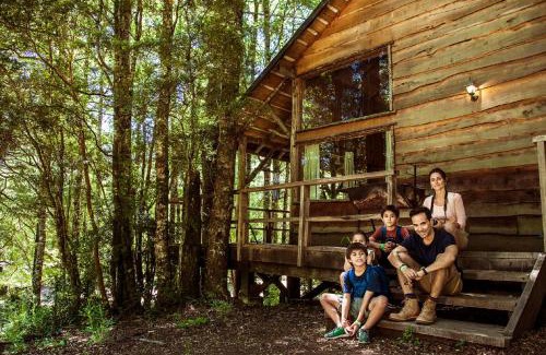 Neltume Cabin | Explore Huilo Huilo Cabañas del Bosque: Family-Friendly Retreat