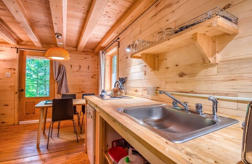 Sutton Ski Chalet | Ocean View Retreat at Huttopia Sutton - Rated 8.6/10