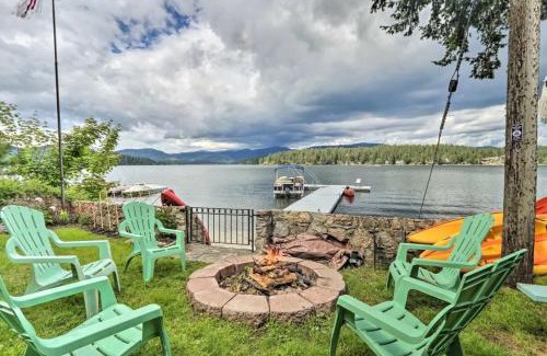 Newman Lake House | Discover Huvila Haven: Lakefront Home with Hot Tub & Dock