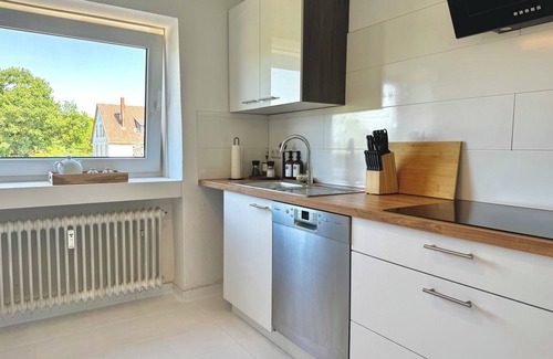 Bad Harzburg Apartment | HyggeLiving | 90m² | View of the greenery I JETTE