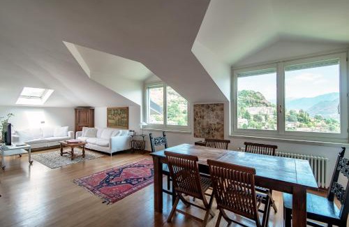 Como Apartment | Idyllic Lake View Penthouse with Hot Tub & Pet-Friendly Perks