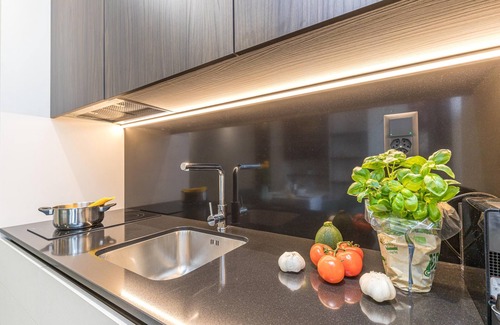 Viganello Apartment | Discover Icon H 503 Suite: Micro-Living with Modern Amenities