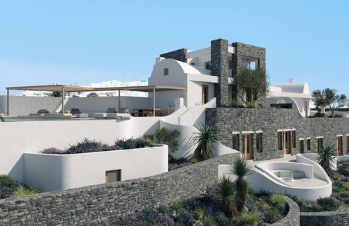 Oia Villa | Icon Pool Villa with Sunset & Sea View by Santo Collection