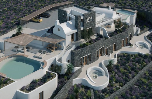 Oia Villa | Icon Pool Villa with Sunset & Sea View by Santo Collection