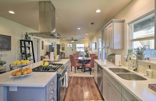 Chico House | Perfectly Placed Chico Home with Fire Pit & Kitchen