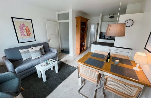 Rantum Apartment | Cozy Open Kitchen & Living Area for Memorable Stays
