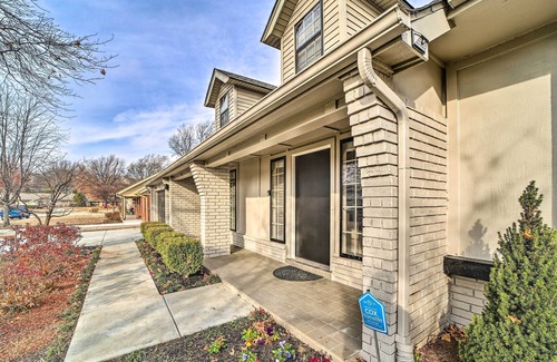 South Tulsa Cottage | Tranquil Woodland View Retreat with Hot Tub & Pet-Friendly