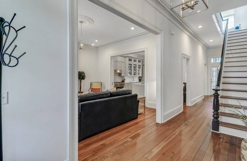 Savannah Victorian District House | Elegant Restored Manor with Parking & Large Courtyard