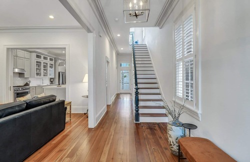Savannah Victorian District House | Elegant Restored Manor with Parking & Large Courtyard