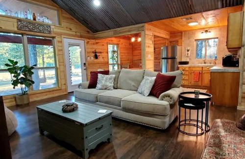 Pickens House | Impressive Cabin Surrounded by Trees in Nashoba, Oklahoma