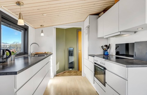 Logstor House | Beachfront Retreat: Bright Home Steps from the Ocean