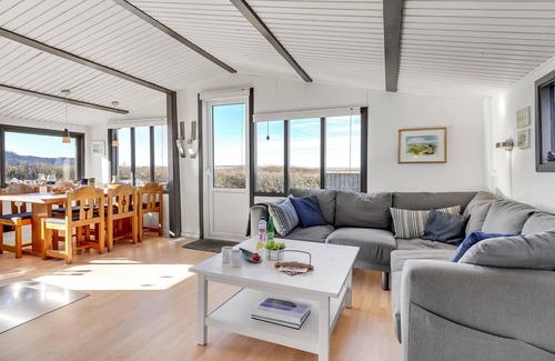 Logstor House | Beachfront Retreat: Bright Home Steps from the Ocean