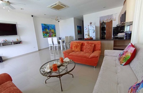 Costa Caribe Apartment | IN COLOMBIA, APARTMENT WITH BEAUTIFUL OCEAN FRONT VIEW, POOL AND BEACH