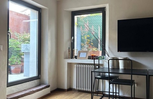 San Giuliano a Mare Apartment | Art-Filled House in Rimini with Spa and Hot Tub Amenities