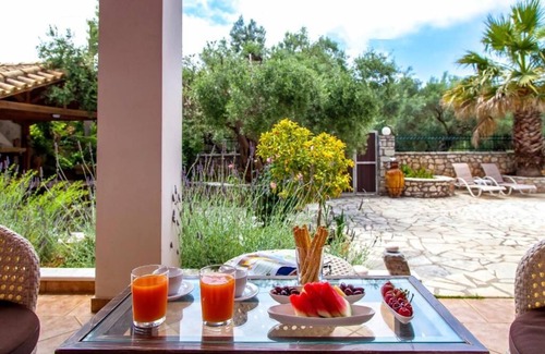 Kavallos Villa | Serene Retreat in Olive Groves of Lefkada Island