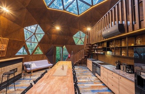 Puebla del Caraminal Cabin | Incredible geodesic dome in a 100% nature estate