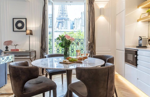 Quartier du Gros-Caillou Apartment | Romantic Oasis with Balcony & Breathtaking Eiffel Views