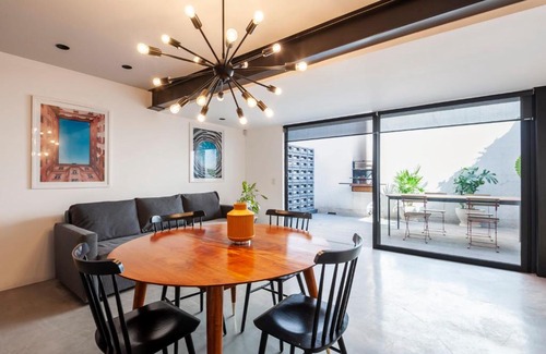 Roma Norte Apartment | Stylish 1BR with Private Terrace in Roma Norte – Rated 10/10