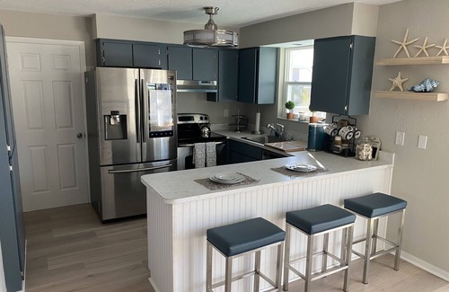 Breakers House | Insta-Worthy Beach House with Pool, Steps from No-Drive Beach