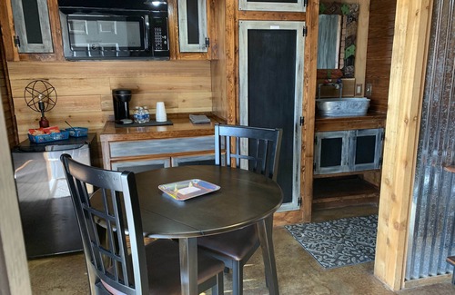 Cache Cabin | Guest Rated: Iron Door Cabin with Lake View & Family Amenities