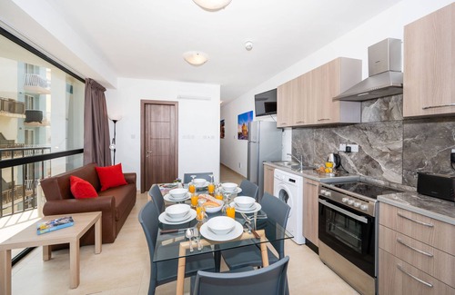 Bugibba Apartment | Seafront Apartment with Corner Terrace & Ocean Views