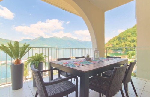Maccagno Apartment | Relaxing Lake Maggiore Lakeside Apartment with Pool & Hot Tub