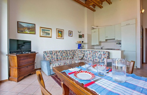 Maccagno con Pino e Veddasca Apartment | Elegant 2-Bedroom Apartment with Pool & Lake Views