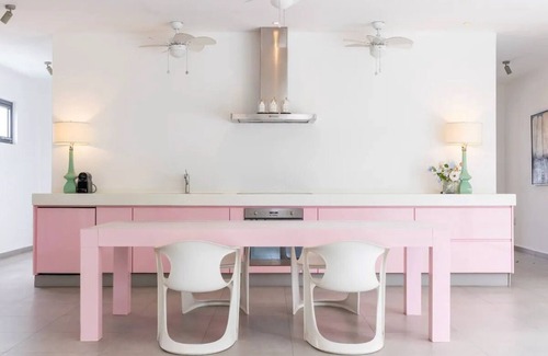 Willemstad Villa | Stylish Villa at Spanish Water Bay with Ocean Views & Gym