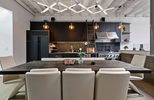 Downtown Omaha Apartment | Jackson Rooftop Loft by the Bars