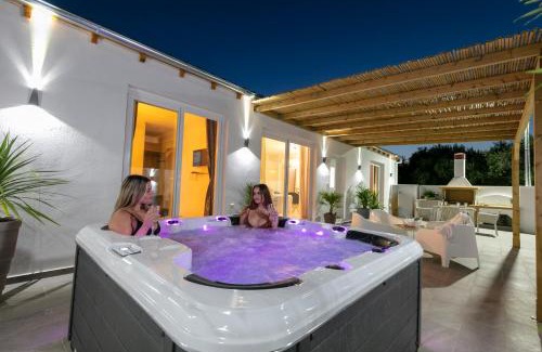 Skala Sotiros Villa | Relax in a Jacuzzi Deluxe Villa with Ocean View