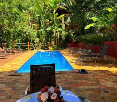 Morro de Sao Paulo House | Relax at Casa Rossa Bungalows with Oceanfront Views