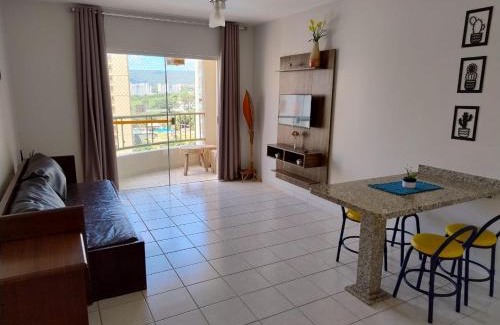 Do Turista Apartment | Jardins das Thermas: Poolside Oasis with Ocean Views