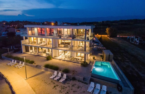 Privlaka Condo | Beachfront Penthouse at Jimmy's: Ocean Views & Heated Pool