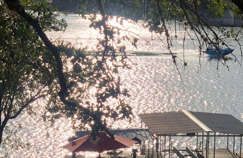 Spicewood House | Jolene's Airstream: enjoy lake views while sitting on the front porch