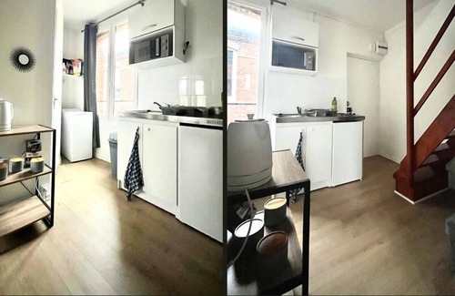 Saint-Quentin Apartment | Joli Duplex Tout Équipé Centre-ville Wifi Gratuit Netflix 1/2 Pers
