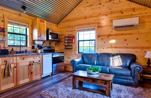 Austin Cabin | Julie's Cabins Retreat: Pool, Spa, and 10/10 Guest Rating