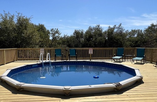 Austin Cabin | Julie's Cabins Retreat: Pool, Spa, and 10/10 Guest Rating
