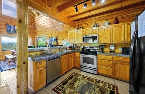 Sevierville Cabin | Unforgettable Views and Hot Tub Bliss Await You!