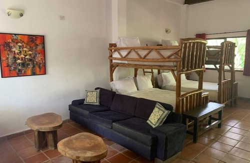 Las Uvas House | Cozy Jungle Studio Apartment with Kitchen & Ocean Views