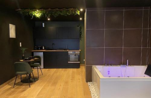 Prefecture Apartment | Relaxing Retreat at Junglia Suite - Spa & Ciné Experience