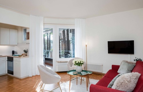Ascona Apartment | Inviting Junior Suite Classic: Pet-Friendly & Lake Views