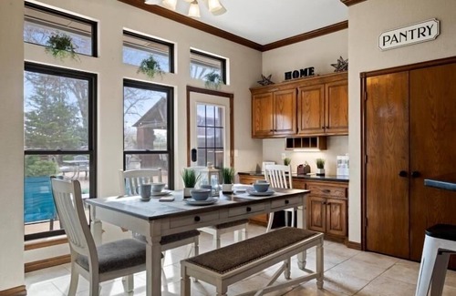 Wheatland House | Home-Like Retreat: Norman Resort with Pool & Hot Tub