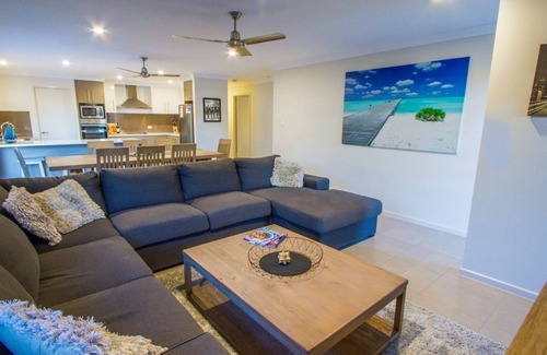 Agnes Water House | Relax at Just One More: Poolside Retreat, Pets Welcome