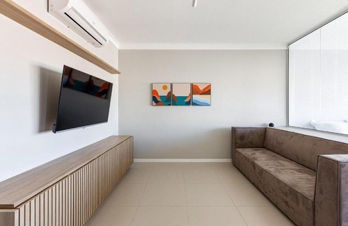 Campinas Apartment | Pet-Friendly K-Platz in Kobrasol with Ocean Views