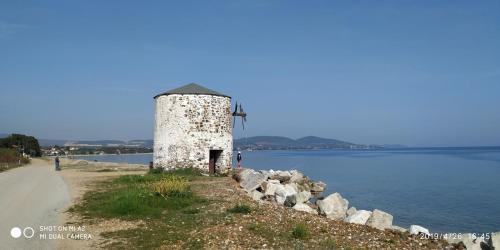 Kalyves Polygyrou Apartment | Oceanfront Kalives Summer House with Fireplace & Child-Friendly Amenities