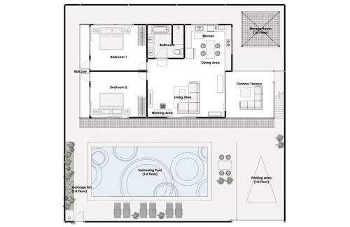 Kamala Apartment | Enchanting Kamala Fantasy: Pool View Apartment near Beach