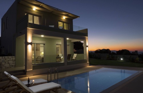 Chania Villa | Villa Maria at Katakis Villas: Private Pool & Ocean View