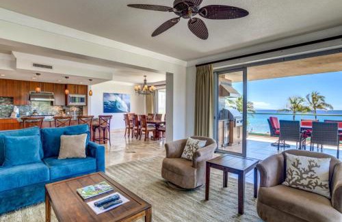 Honokowai Apartment | KBM Resorts 2 FREE CARS Honua Kai Hokulani Oceanfront 6-Bedroom Multi Unit Private BBQ on Balcony HKH-20104